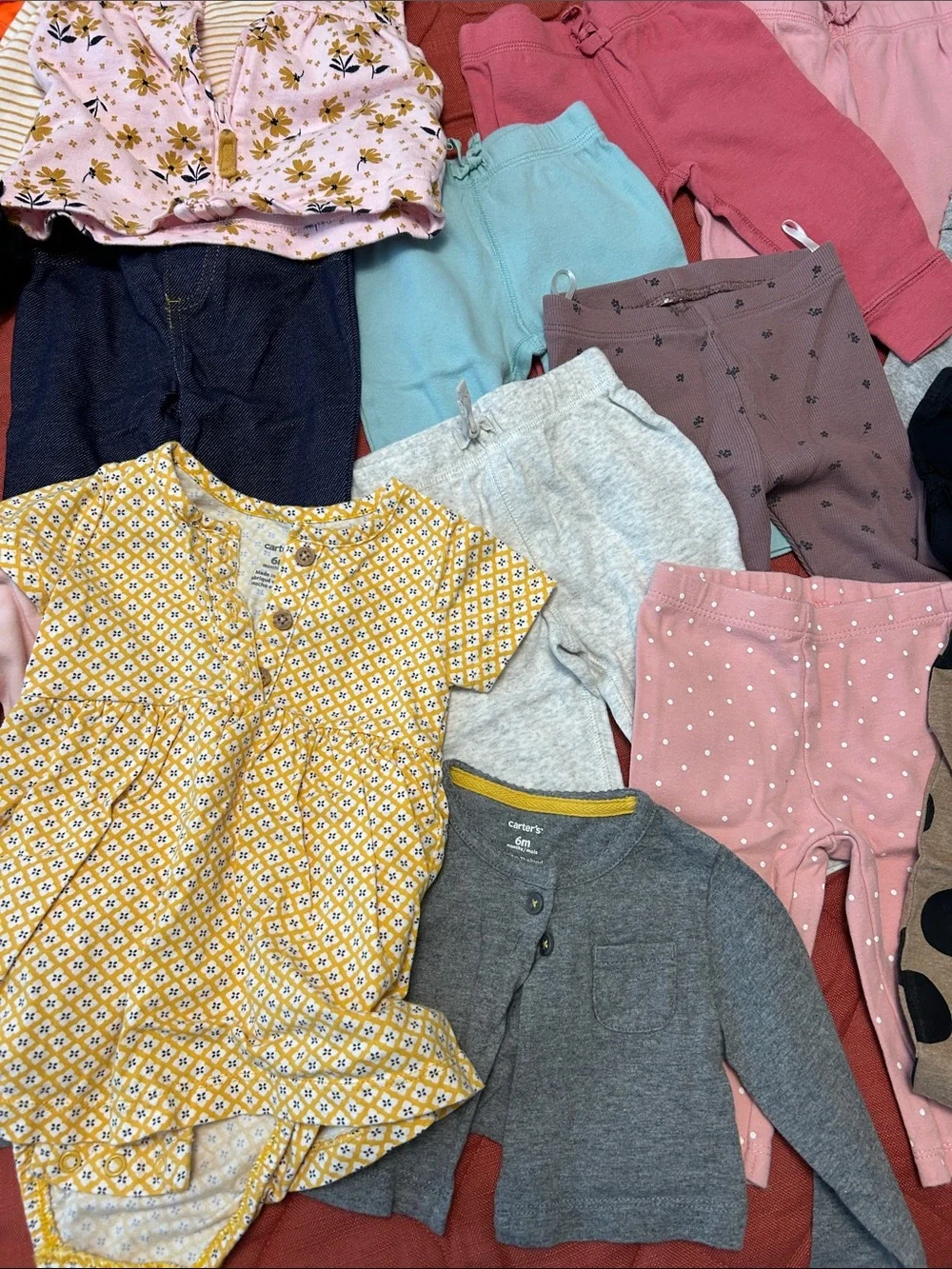 Baby Girl Mixed Clothing Lot - Pastels, Floral & Brights